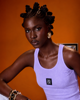 THE MADE RIB TANK LAVENDER
