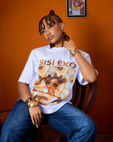 SISÍ ÈKÓ GRAPHIC TEE BROWN TONE