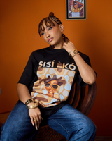 SISÍ ÈKÓ GRAPHIC TEE BROWN TONE