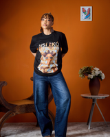 SISÍ ÈKÓ GRAPHIC TEE BROWN TONE