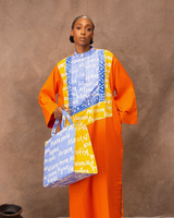 Damola Color Block Kaftan - Shapes&ColorsNg.com