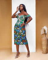 Halimat Midi Dress - Shapes&ColorsNg.com