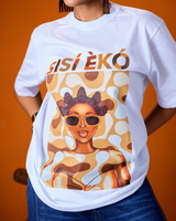 SISÍ ÈKÓ GRAPHIC TEE BROWN TONE