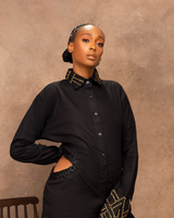 Zainab Cut-Out Beaded Shirt