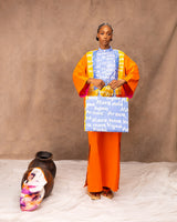 Damola Color Block Kaftan - Shapes&ColorsNg.com